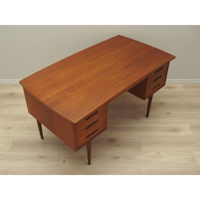 Teak vintage desk, Denmark 1970s