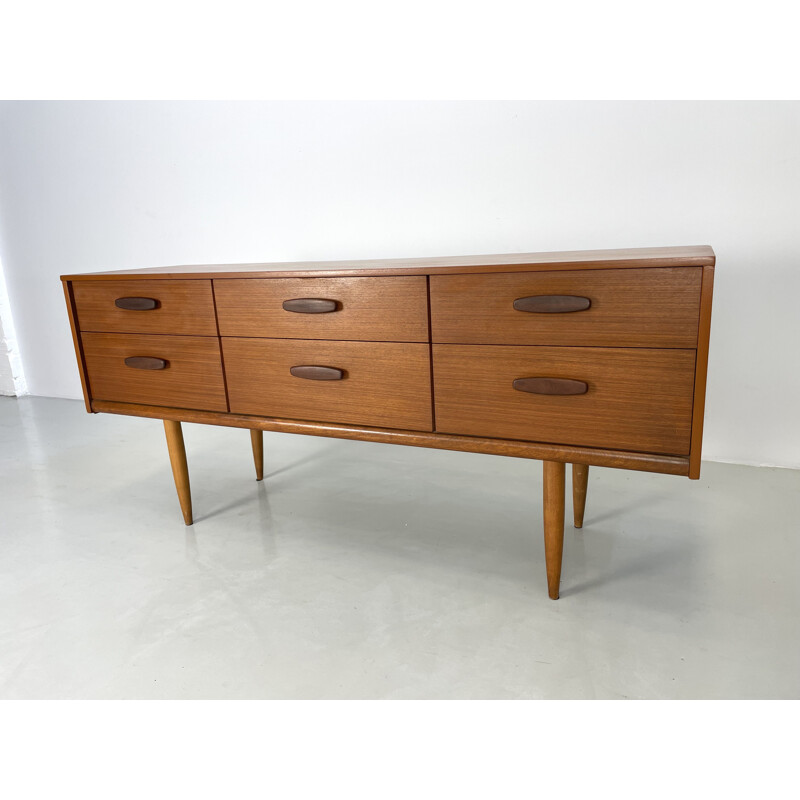 Vintage teak sideboard by Frank Guille for Austinsuite, 1960s