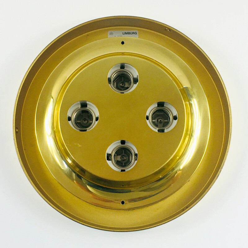 German mid-century octagonal ceiling lamp by Limburg, 1960s