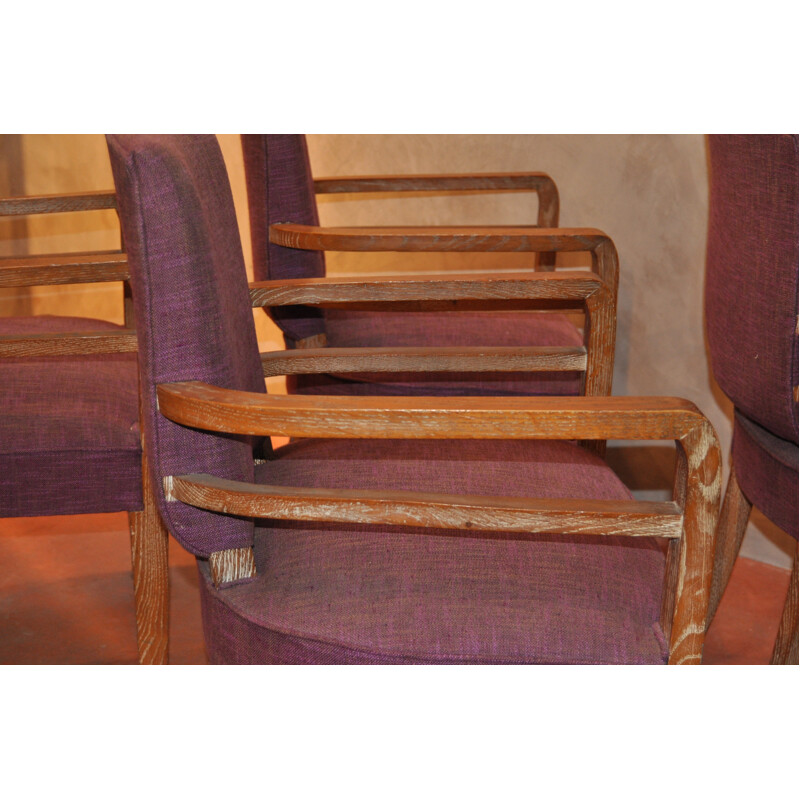 Suite of 4 "Bridge" armchairs - 1950s