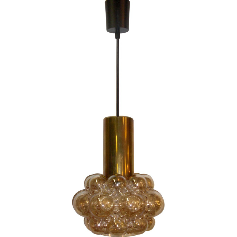 Mid century bubble pendant light in glass, Helena TYNELL - 1960s