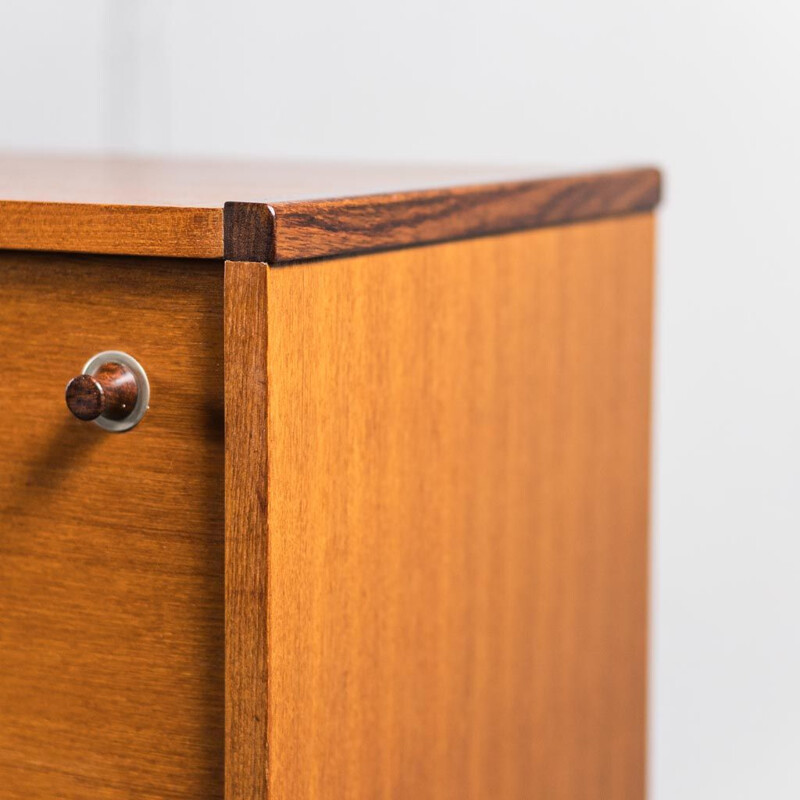 Vintage wooden sideboard by George Coslin for 3V Arredamenti, 1960s