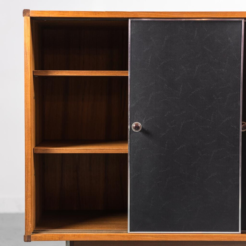 Credenza vintage in legno e teak di George Coslin per 3V Arredamenti, 1960