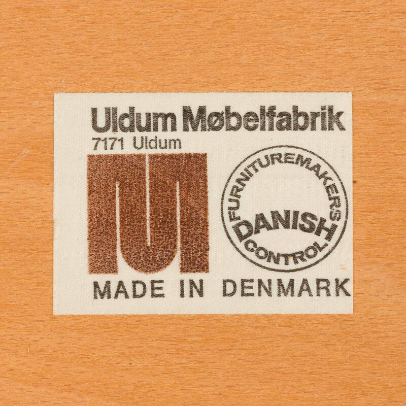 Set of 6 vintage oakwood dining chairs by Johannes Andersen for Uldum Mobelfabrik, Denmark 1960s