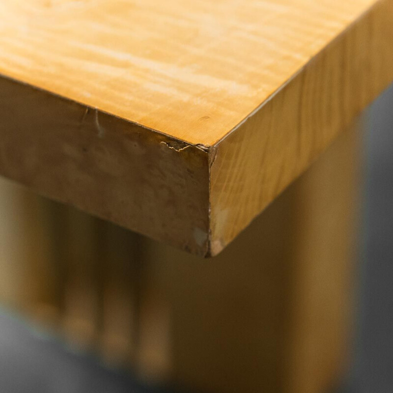 Mesa de madera vintage de Turri Milano, 1970