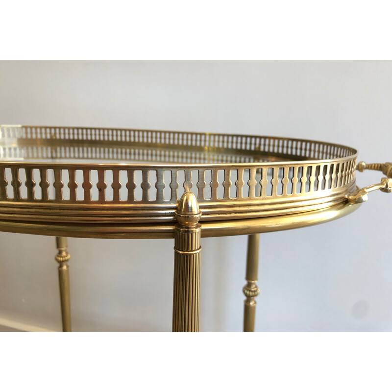 Vintage brass serving table, 1940