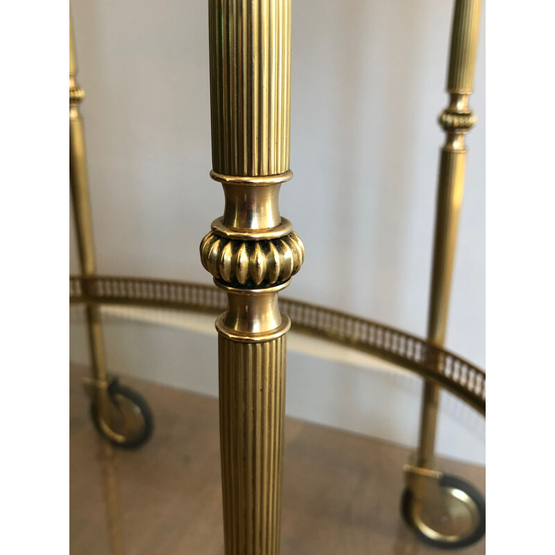 Vintage brass serving table, 1940