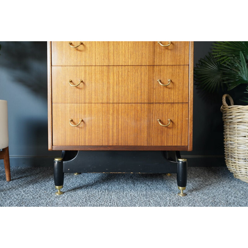 Mid century bank of tall chest of drawers E Gomme for G-Plan, 1960s