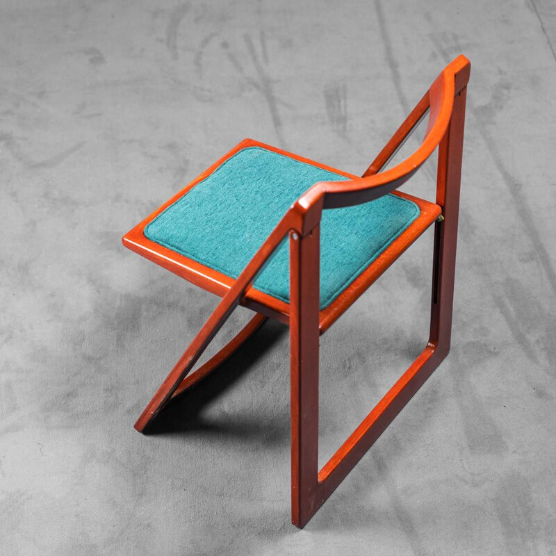 Vintage wooden folding chair by Aldo Jacober for Bazzani, 1970