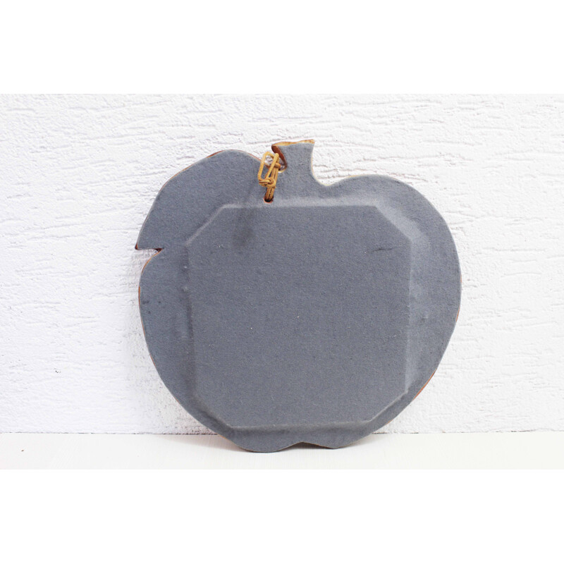 Vintage ceramic apple mirror, 1960-1970