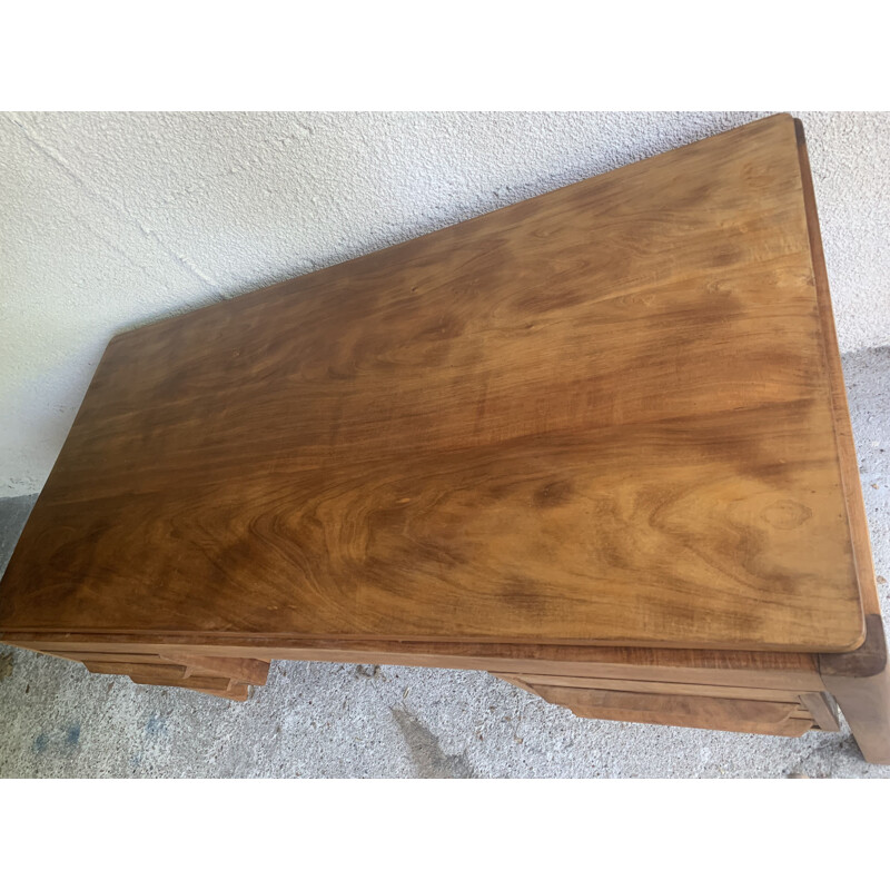 Vintage walnut minister's desk, 1950