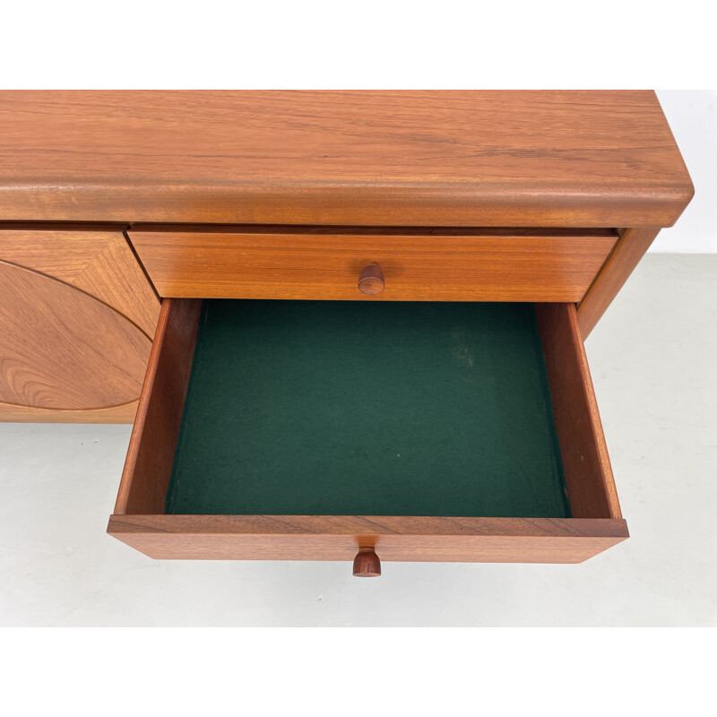 Vintage Nathan "Circle" sideboard with the circles on the doors, England 1960s