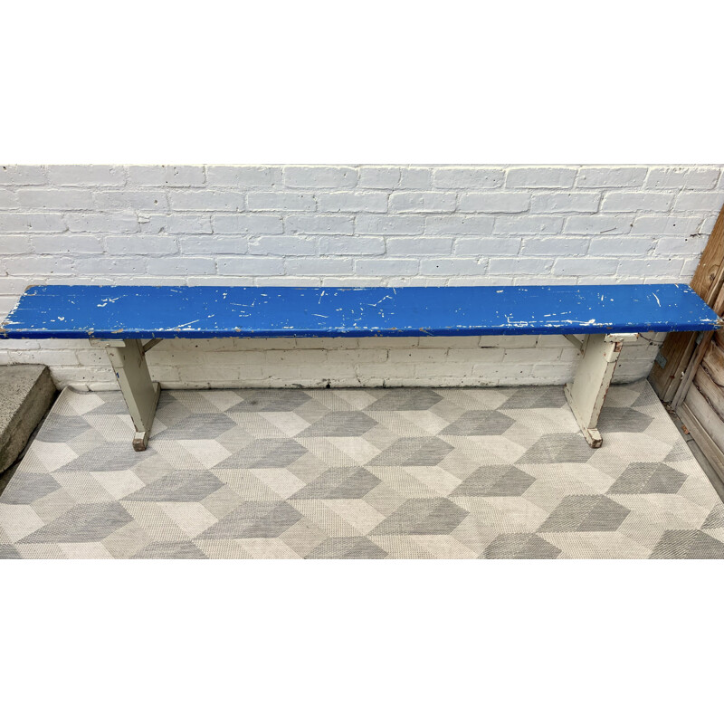 Vintage folding wooden German Beer bench