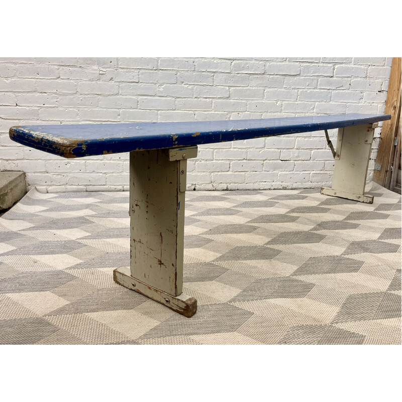 Vintage folding wooden German Beer bench