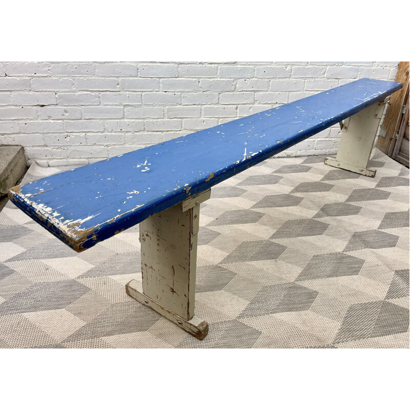 Vintage folding wooden German Beer bench