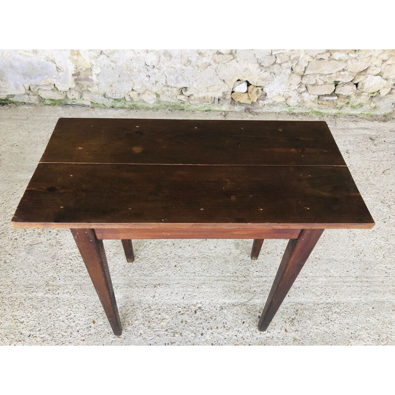 Vintage wooden farmhouse console, 1940-1950