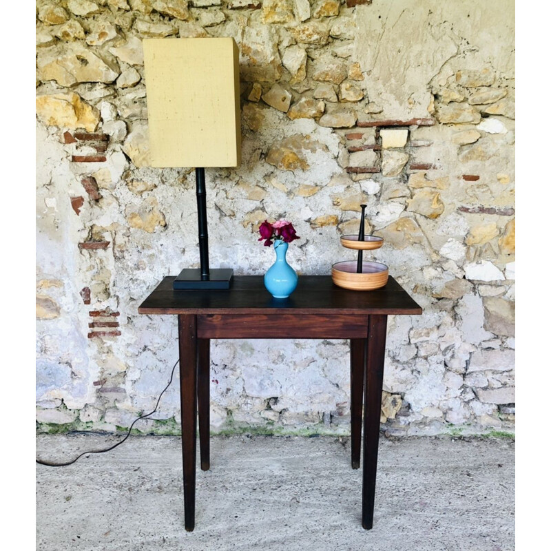 Vintage wooden farmhouse console, 1940-1950