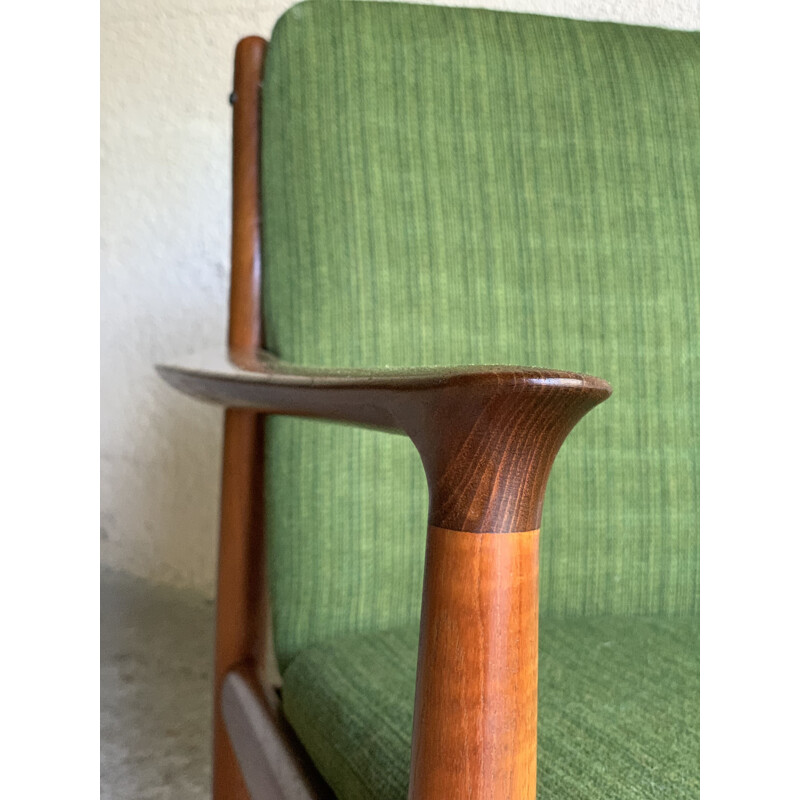 Coppia di poltrone scandinave vintage in teak di Svend Age Eriksen per Glostrup, Danimarca 1960