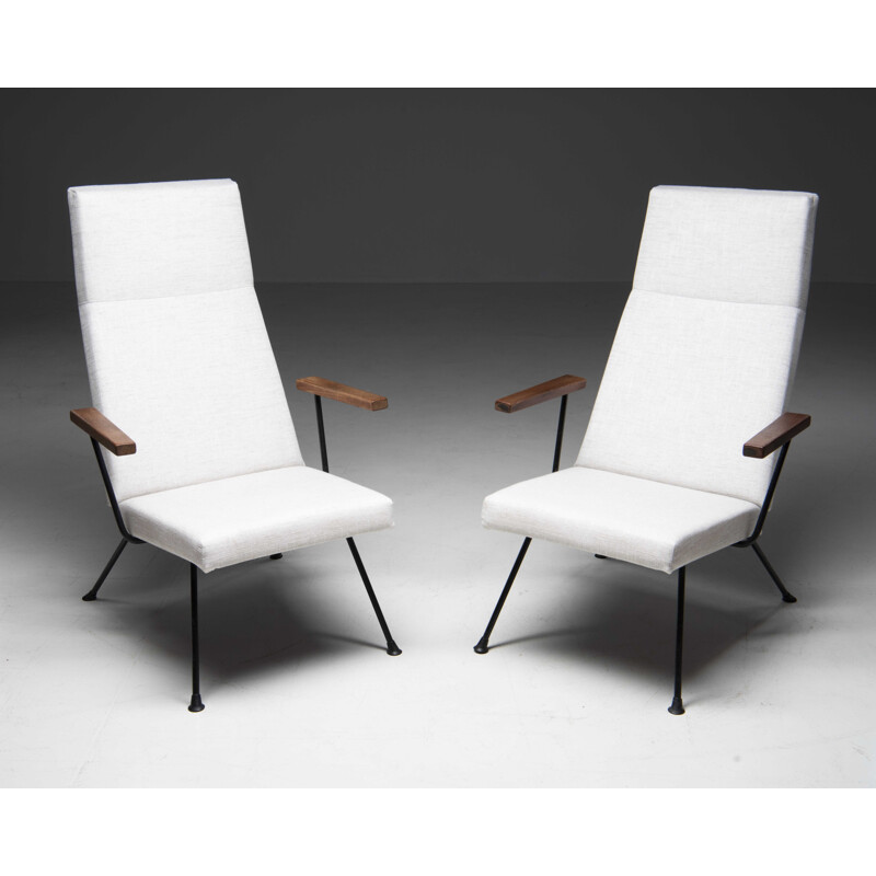 Pair of vintage armchairs "1410" by André Cordemeyer for Gispen, Netherlands 1960