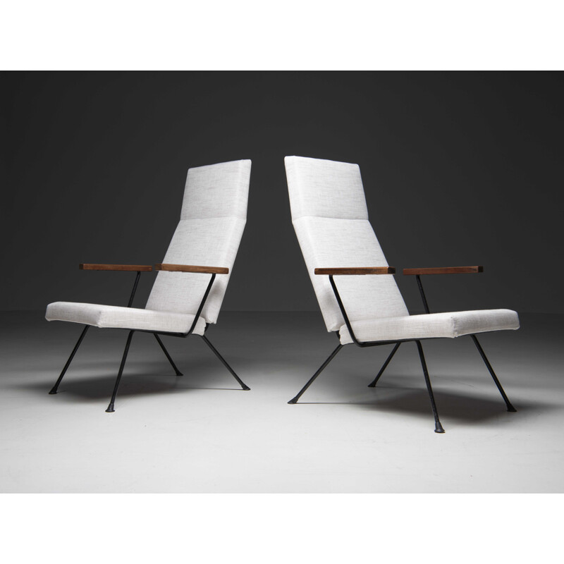 Pair of vintage armchairs "1410" by André Cordemeyer for Gispen, Netherlands 1960