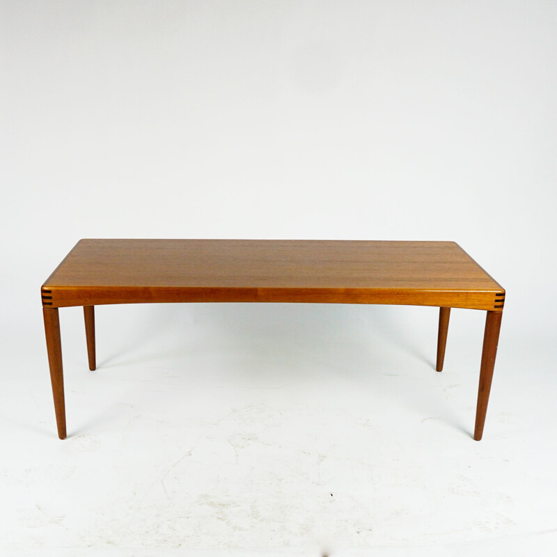 Scandinavian vinatge teak coffee table by H. W. Klein for Bramin Mobler, Denmark 1960s