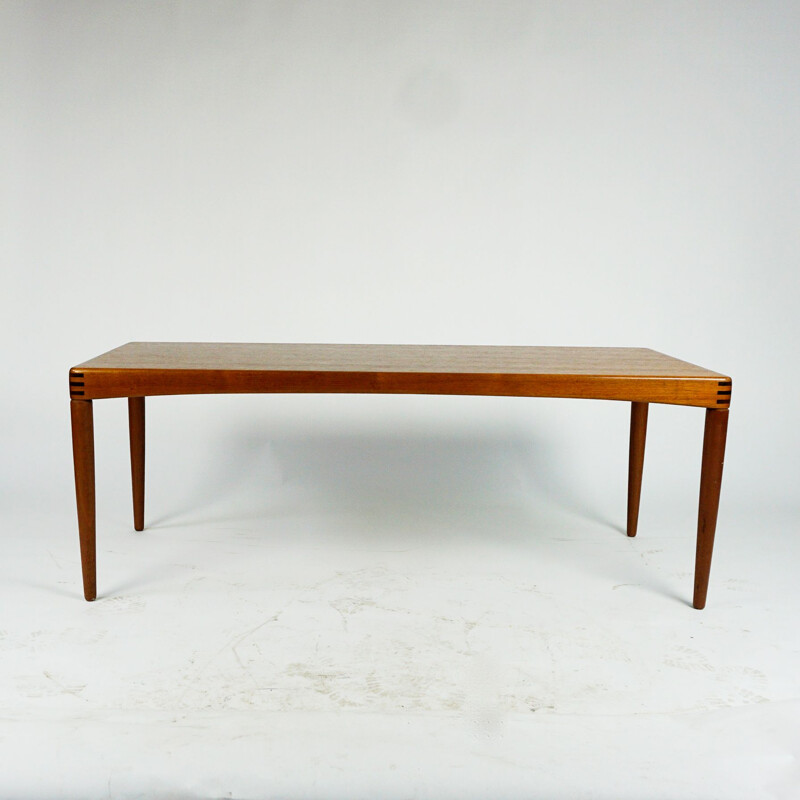 Scandinavian vinatge teak coffee table by H. W. Klein for Bramin Mobler, Denmark 1960s