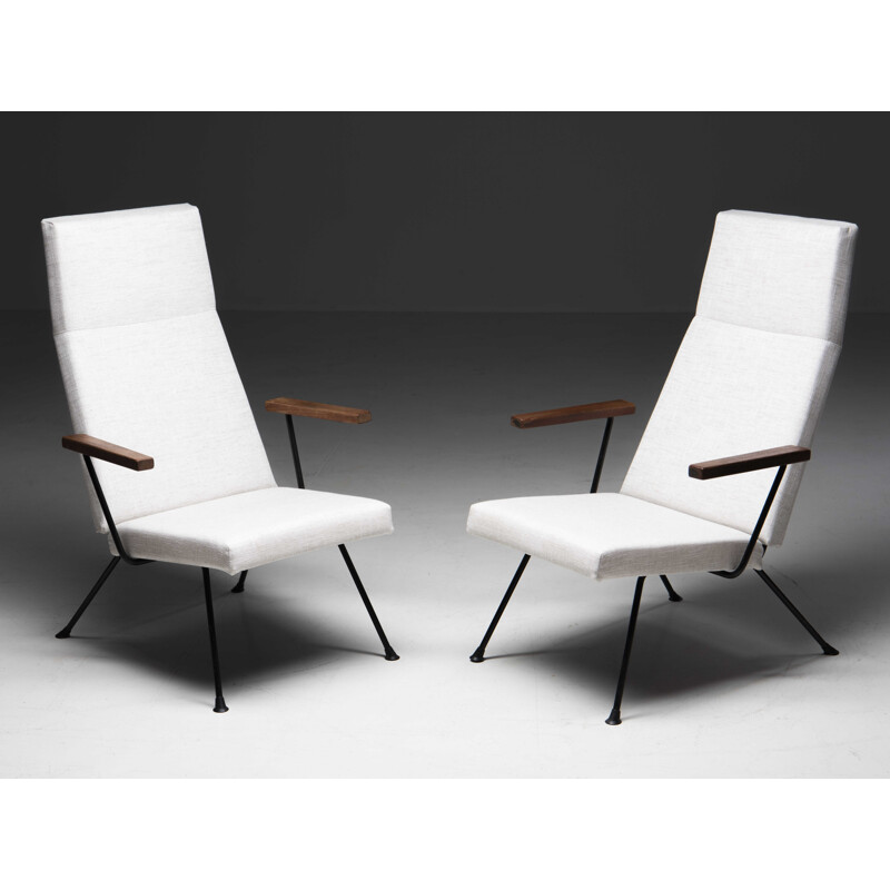 Pair of vintage armchairs "1410" by André Cordemeyer for Gispen, Netherlands 1960