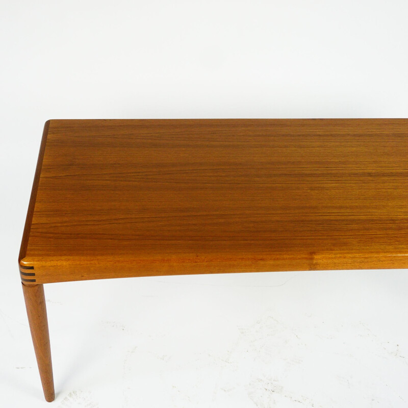 Scandinavian vinatge teak coffee table by H. W. Klein for Bramin Mobler, Denmark 1960s