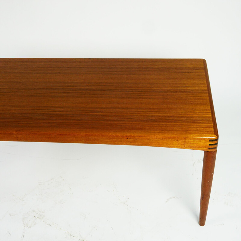 Scandinavian vinatge teak coffee table by H. W. Klein for Bramin Mobler, Denmark 1960s