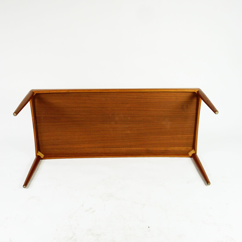 Scandinavian vinatge teak coffee table by H. W. Klein for Bramin Mobler, Denmark 1960s