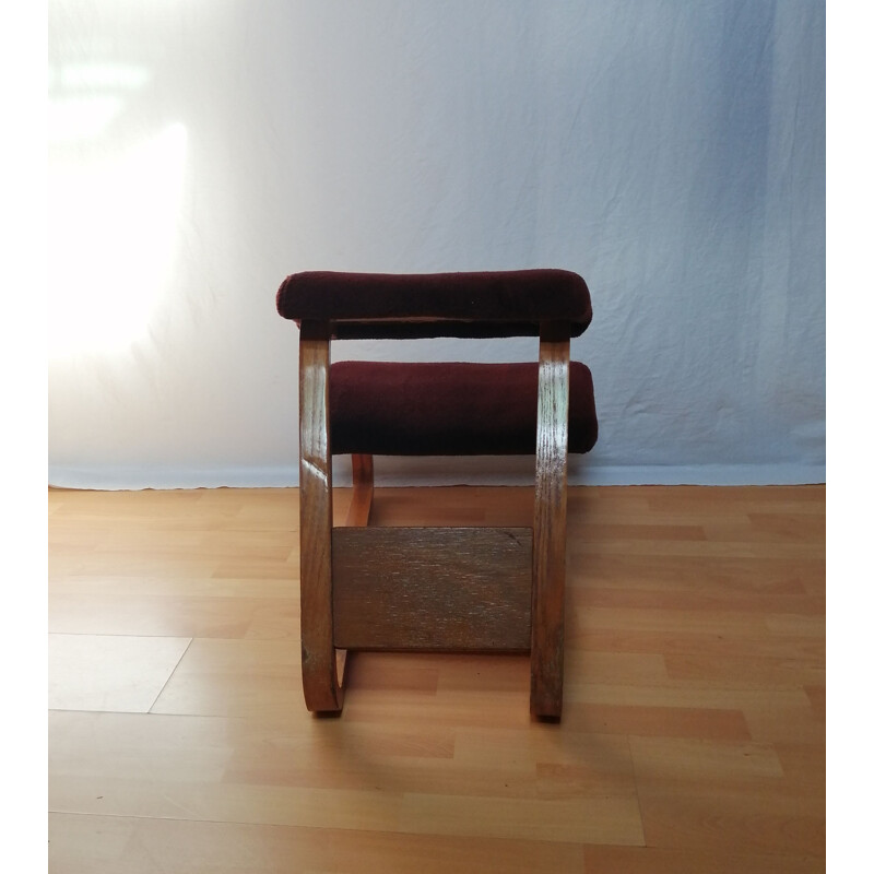 Scandinavian vintage office chair with ergonomic knee, 1960