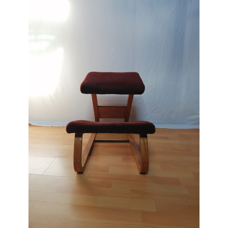 Scandinavian vintage office chair with ergonomic knee, 1960