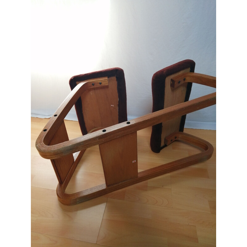 Silla de oficina vintage escandinava con rodilla ergonómica, 1960