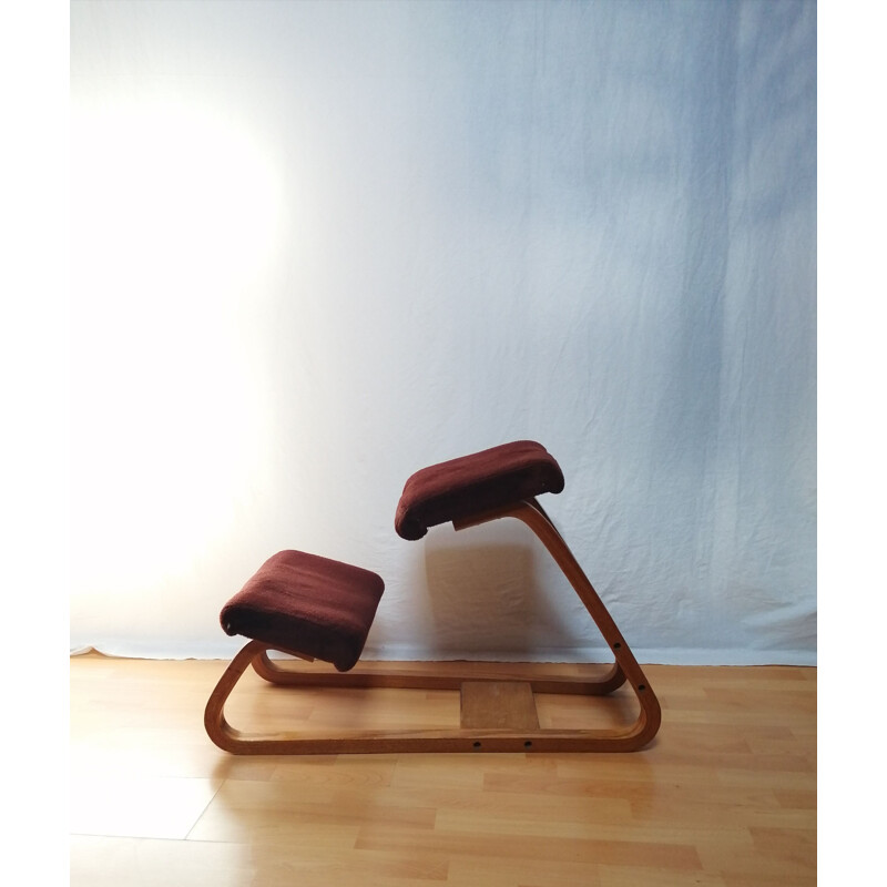 Chaise de bureau scandinave vintage à genou ergonomique, 1960