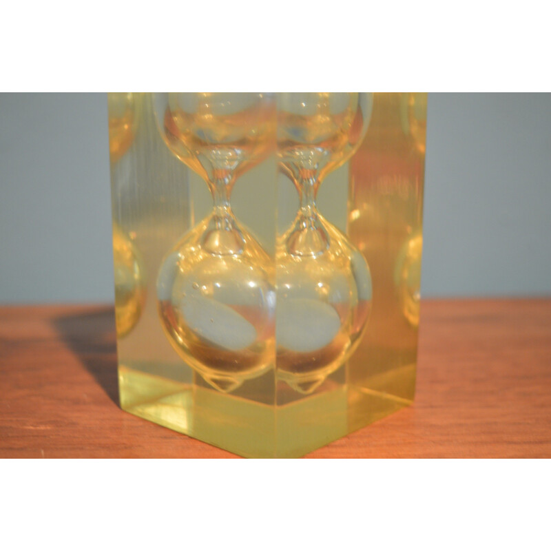 French hourglass in resin - 1960s