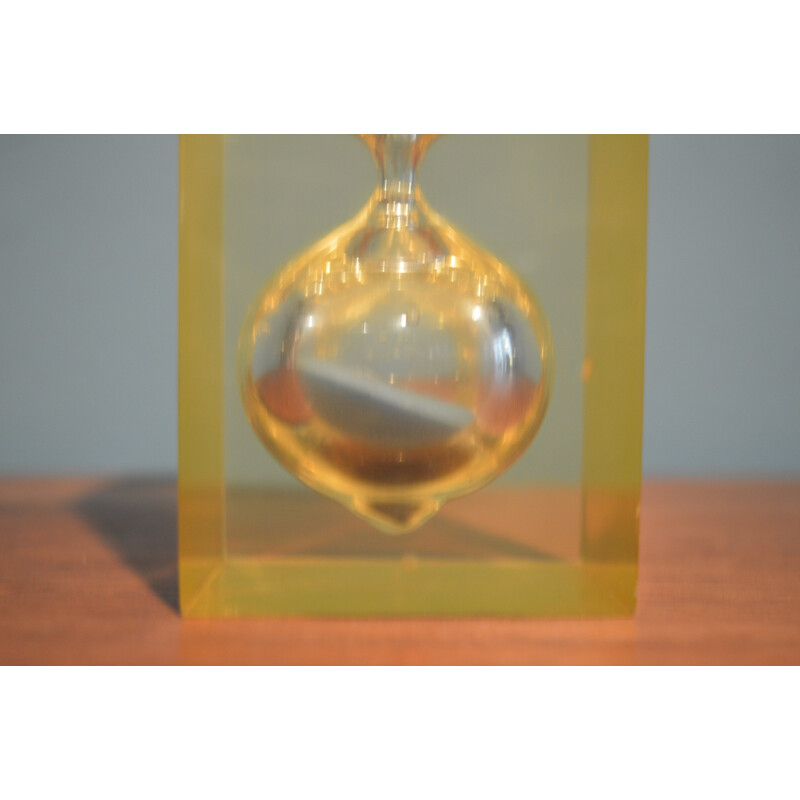 French hourglass in resin - 1960s