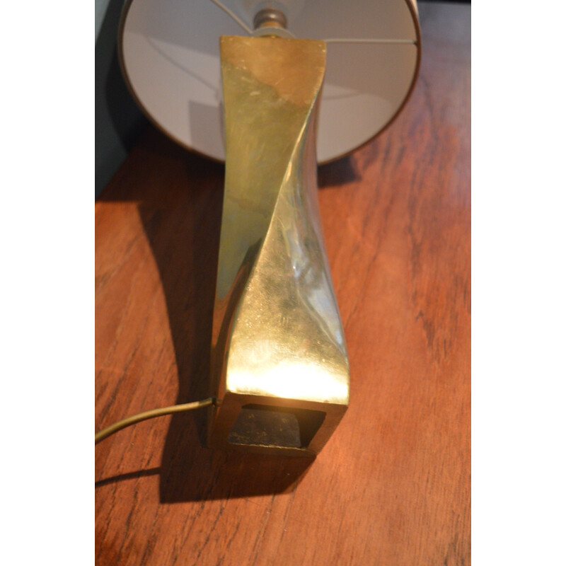 Mid-century French table lamp in brass - 1960s