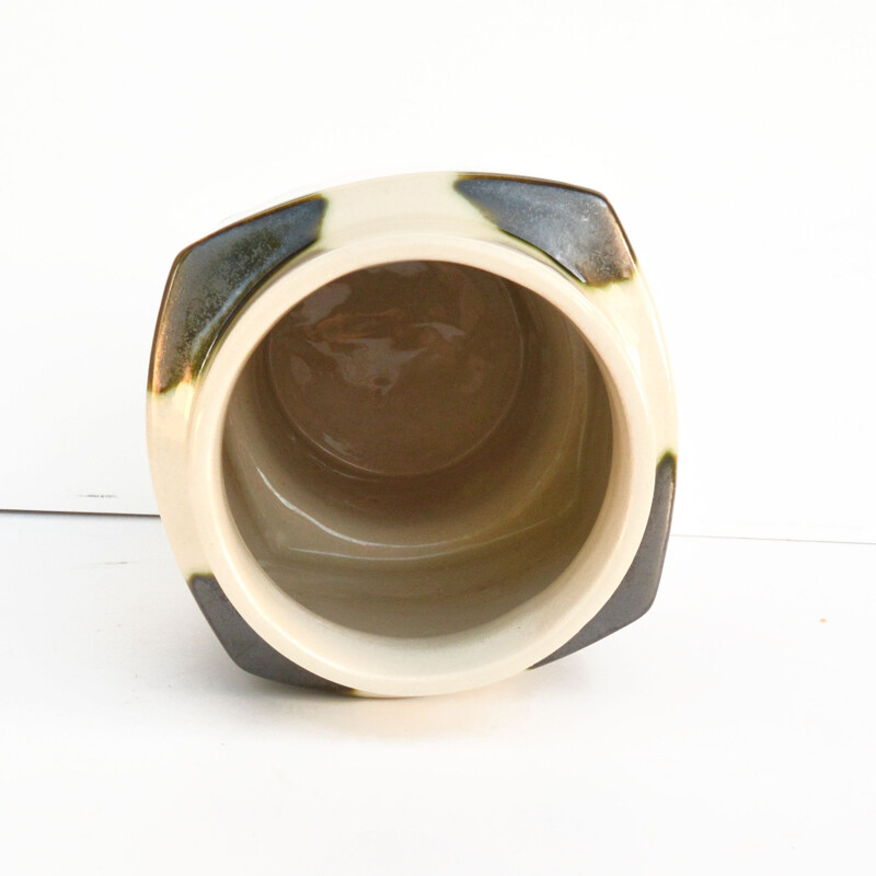 Vintage organic ceramic vase by Ditmar Urbach, Czechoslovakia 1980