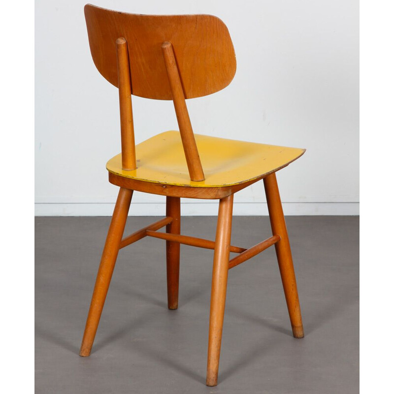 Vintage yellow chair for Ton, 1960