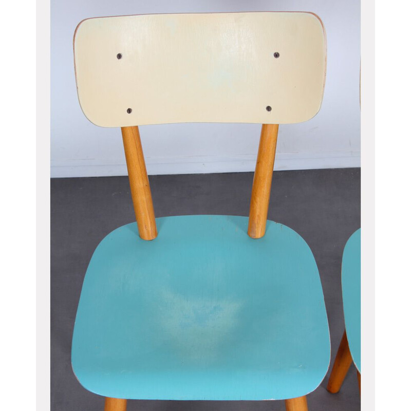 Paire de chaises vintage pour Ton, 1960