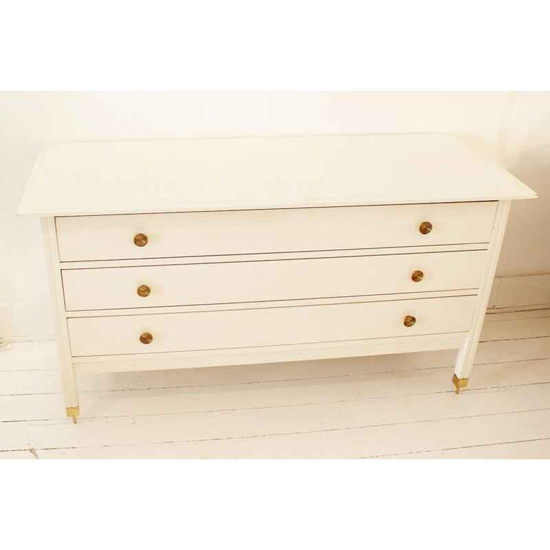 Vintage white chest of drawers by Carlo di Carli for Sormani, 1950s