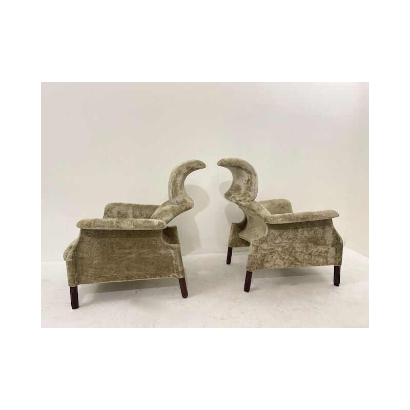 Pair of vintage armchairs "Sanluca" by Fratelli Achille and Pier Giacomo Castiglioni, Italy 1960
