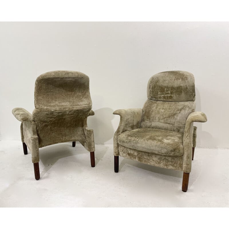 Paire de fauteuils vintage Sanluca par Fratelli Achille et Pier Giacomo Castiglioni, Italie 1960