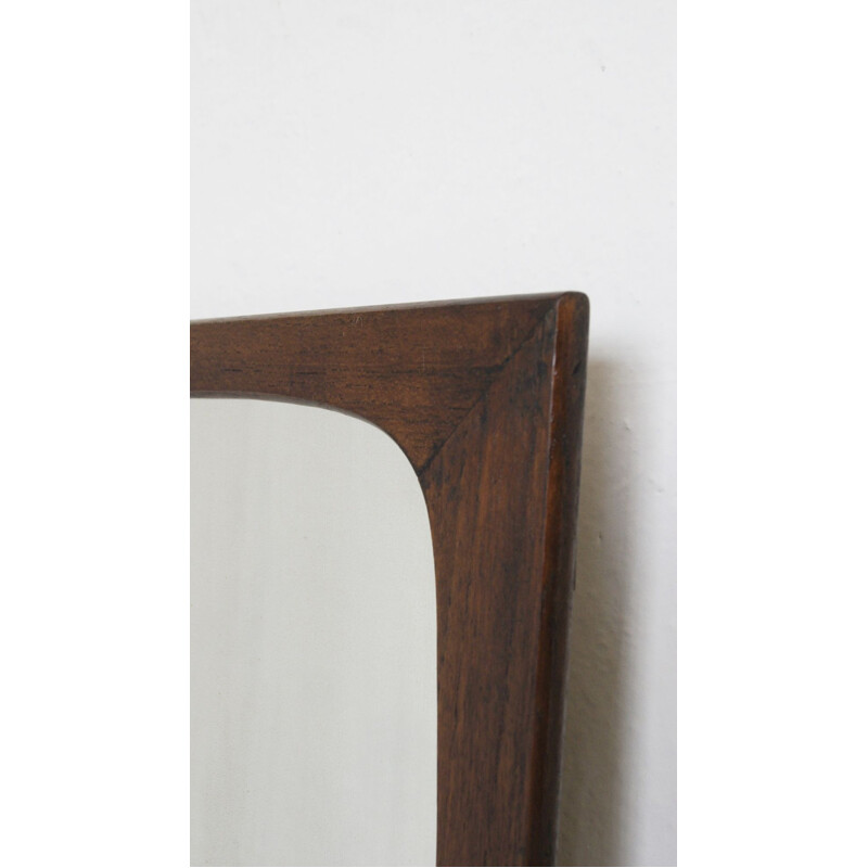 Specchio vintage in teak, Danimarca 1960