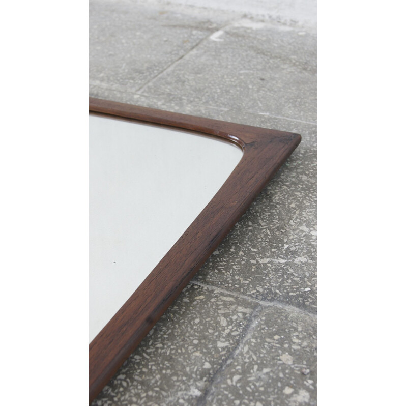 Vintage teak mirror, Denmark 1960s