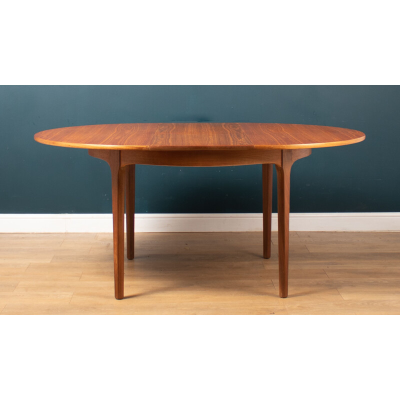 Vintage round teak dining set by Nathan, 1960