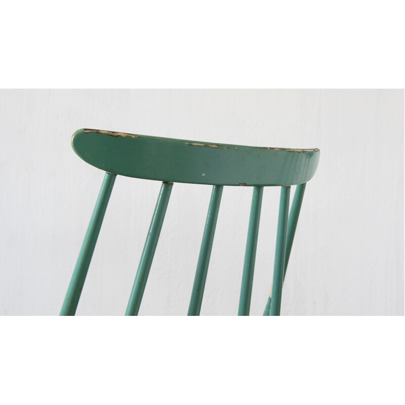 Set van 4 vintage teakhouten Fanett stoelen van Ilmari Tapiovaara voor Asko