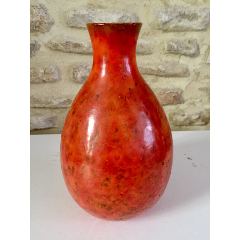 Vaso vintage "a zucca" di Marcello Fantoni