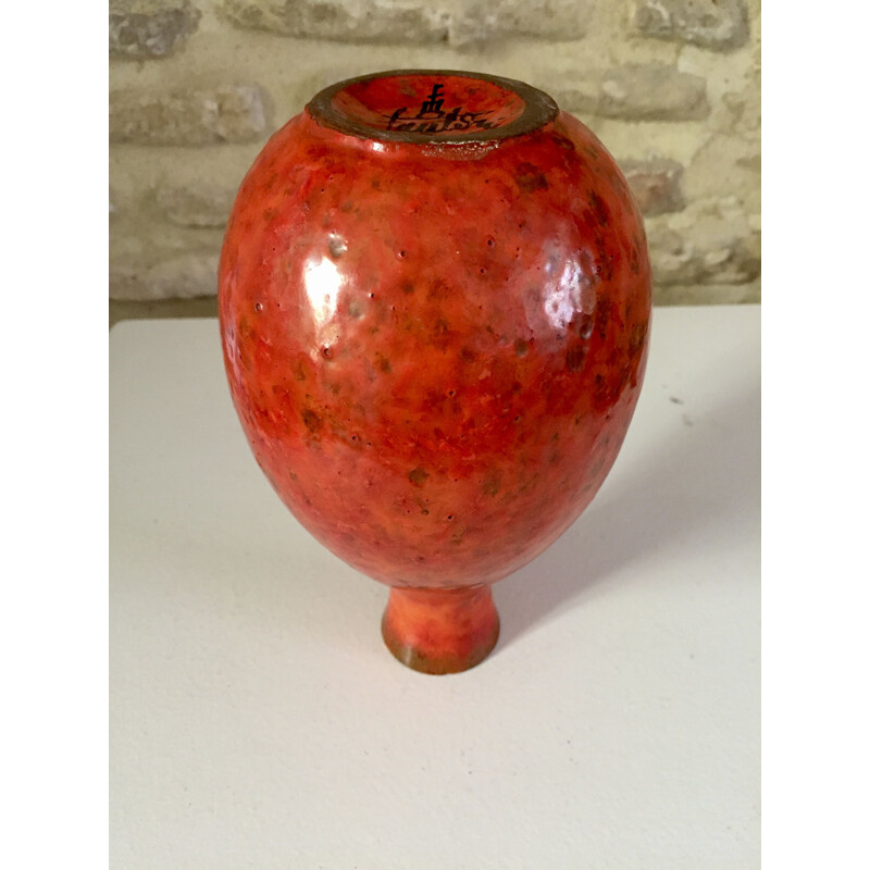 Vintage vase "gourd" by Marcello Fantoni