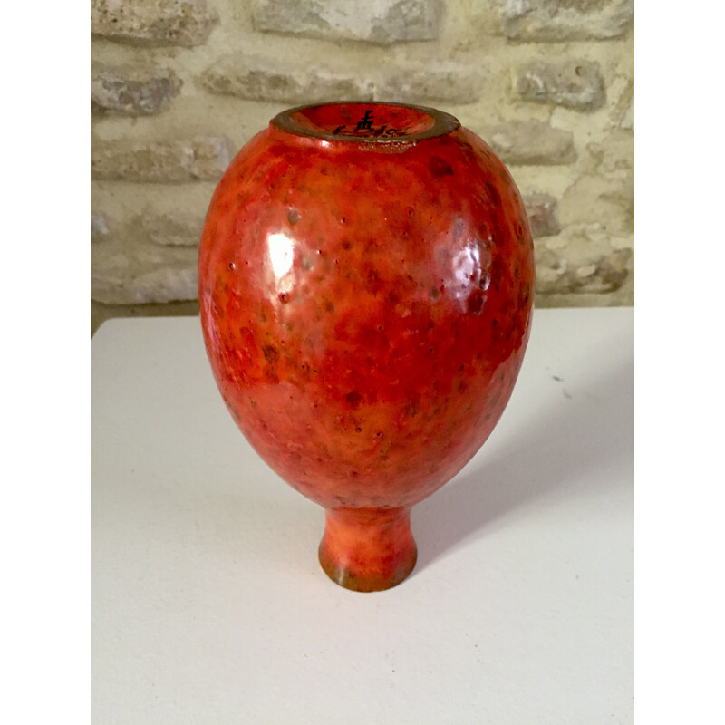 Vintage vase "gourd" by Marcello Fantoni